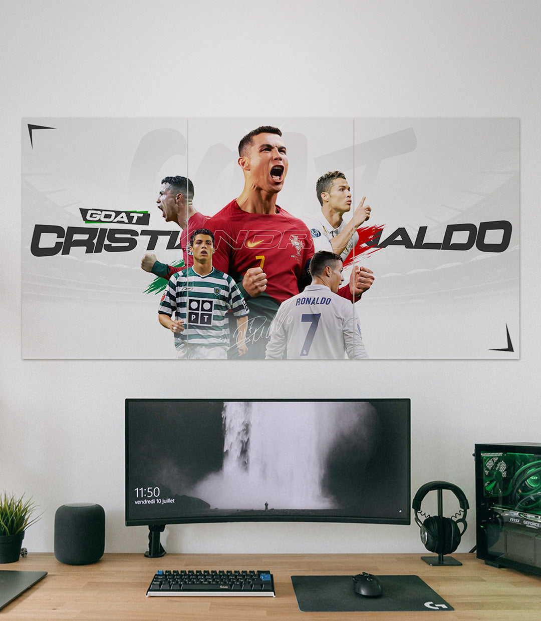 GOAT CRISTIANO RONALDO | Football SET | 3 Piece Set