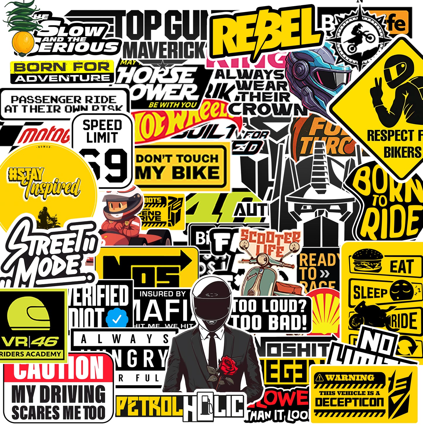 For Bikers #01 | Stickerized | 50 Stickers