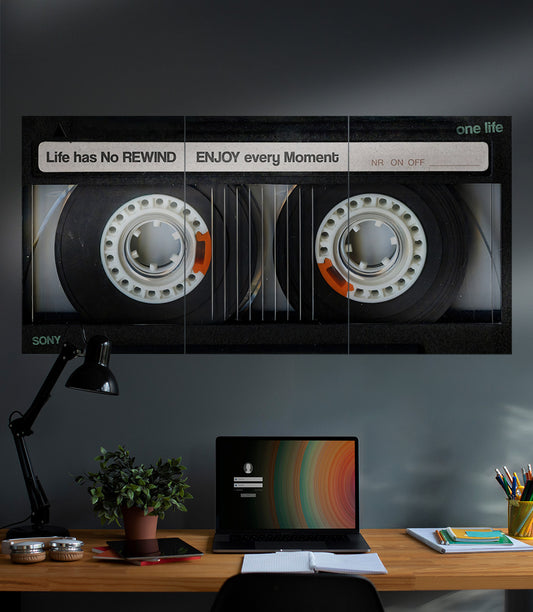 Life has no REWIND Enjoy every Moment | Motivation | 3 Piece Set